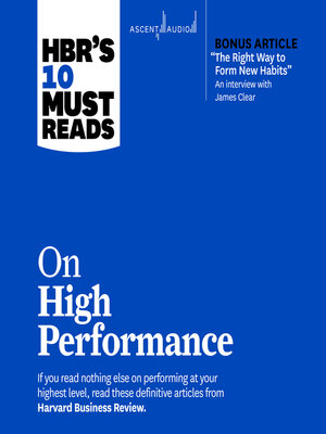 cover image of HBR's 10 Must Reads on High Performance
